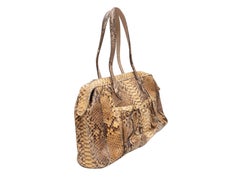 Brown Carlos Falchi Snakeskin Handbag