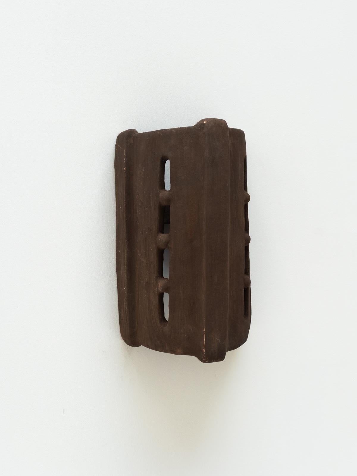 Moroccan Brown Ceramic contemporary Wall Light Made of local clay handcrafted For Sale