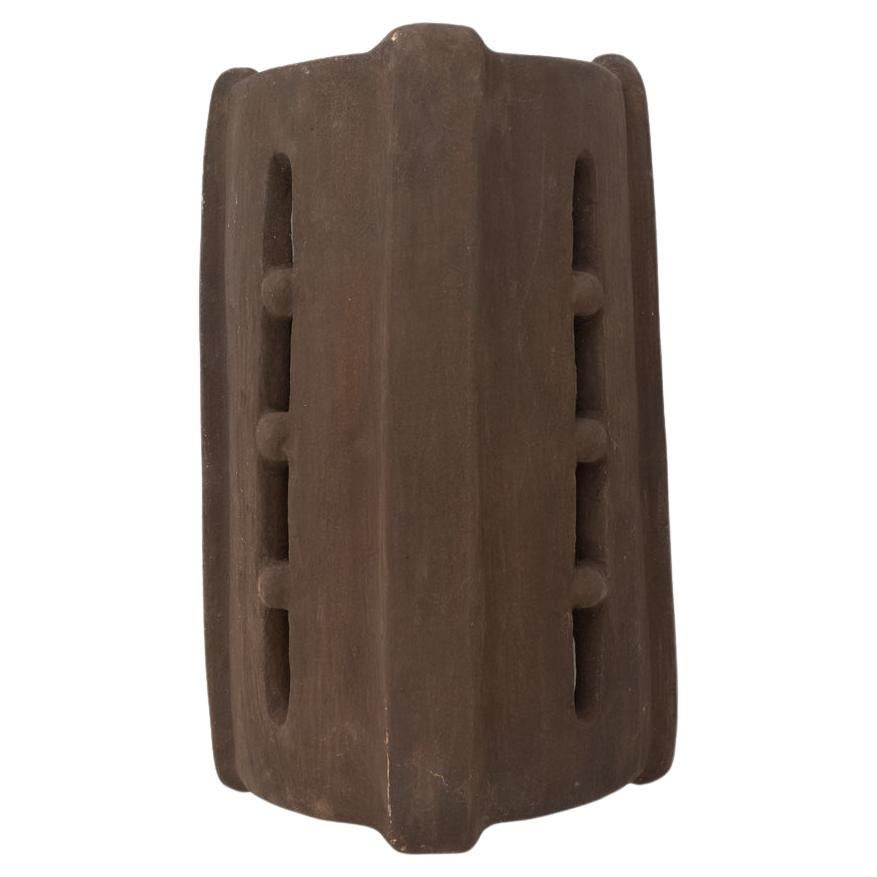 Brown Ceramic contemporary Wall Light Made of local clay handcrafted