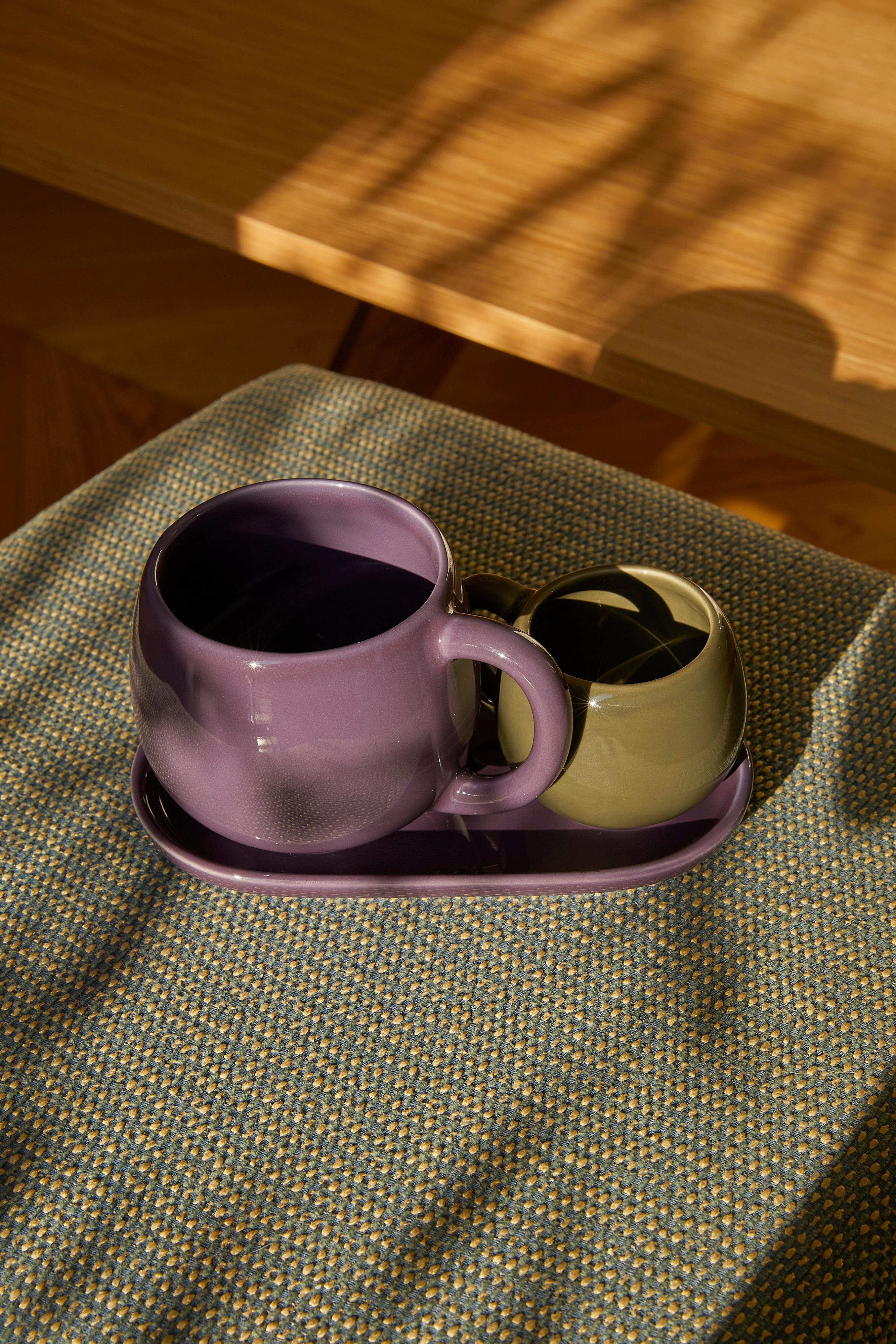Brown Keramik Espressotasse Set 0101 (21. Jahrhundert und zeitgenössisch) im Angebot