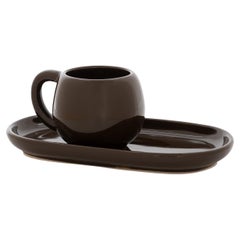 Juego de Taza Espresso de Cerámica Marrón 0101