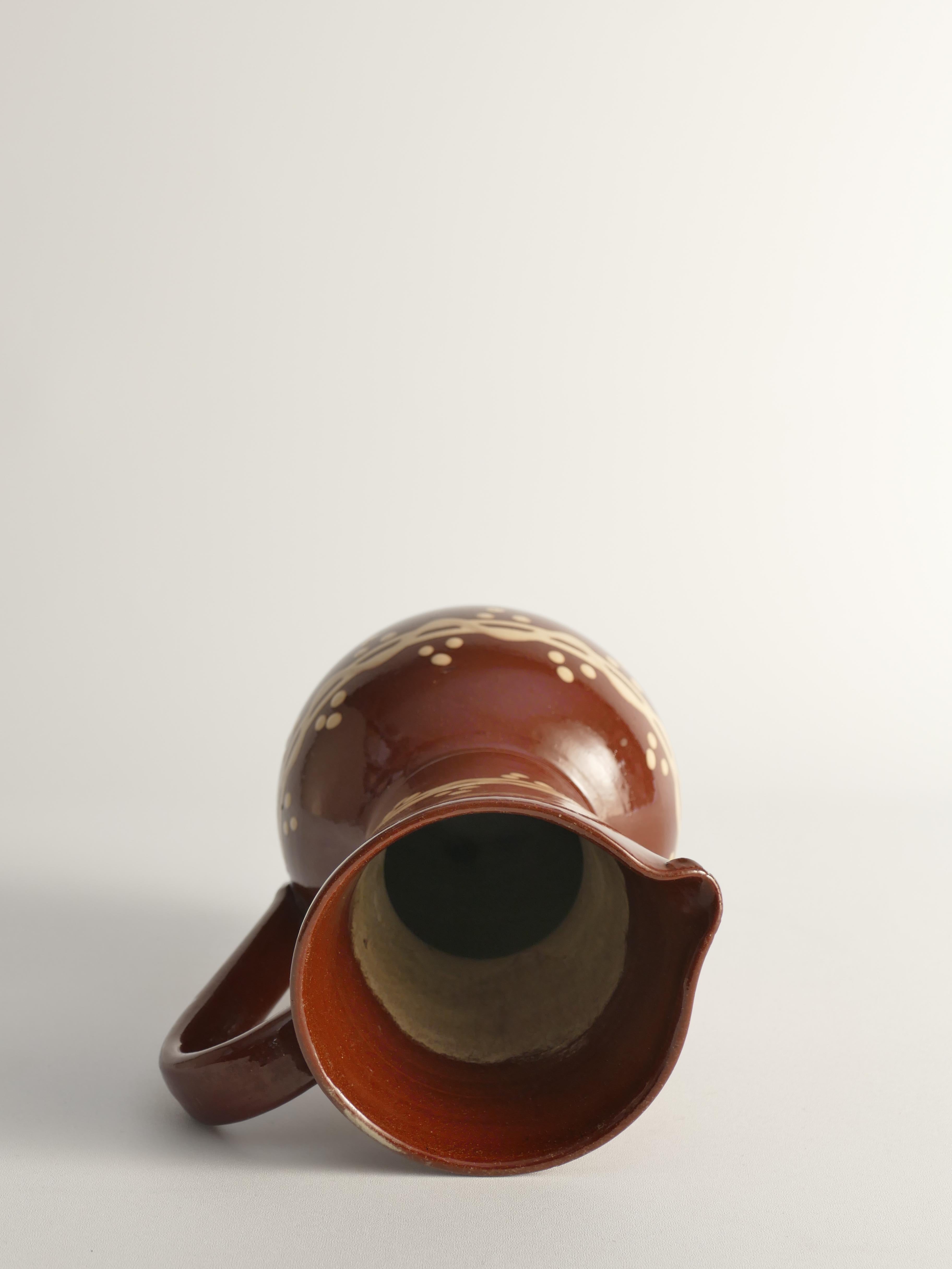 Grès porcellanato Brocca o vaso in ceramica marrone di Andersson & Johansson, Höganäs, Svezia, anni '20 in vendita