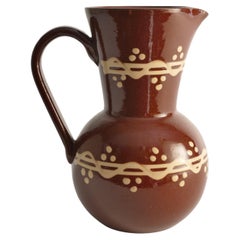 Brown Ceramic Pitcher or Vase by Andersson & Johansson, Höganäs, Sweden, 1920s