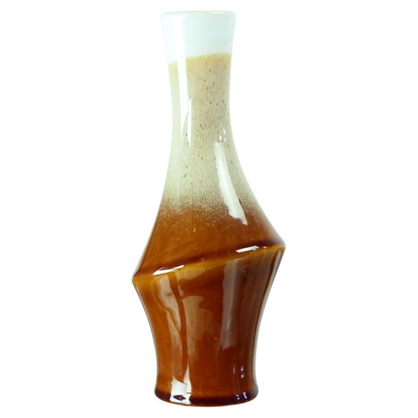 Brown Ceramic Vase By Ditmar Urbach, Czechoslovakia 1960s For Sale