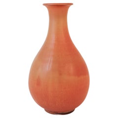 Braune Keramikvase Gunnar Nylund - Rörstrand - Mitte 20.