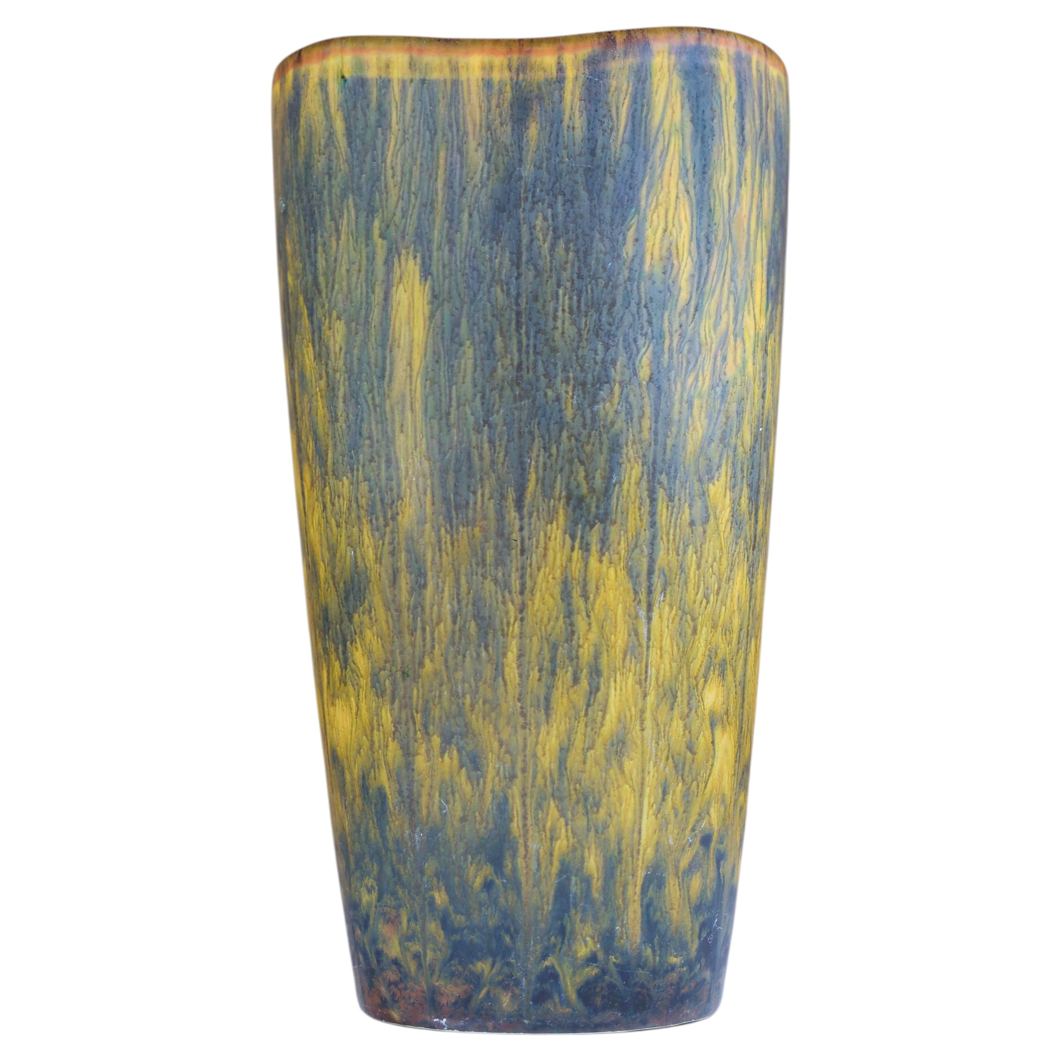 Brown Ceramic Vase Gunnar Nylund, Rörstrand, Scandinavian Midcentury Vintage