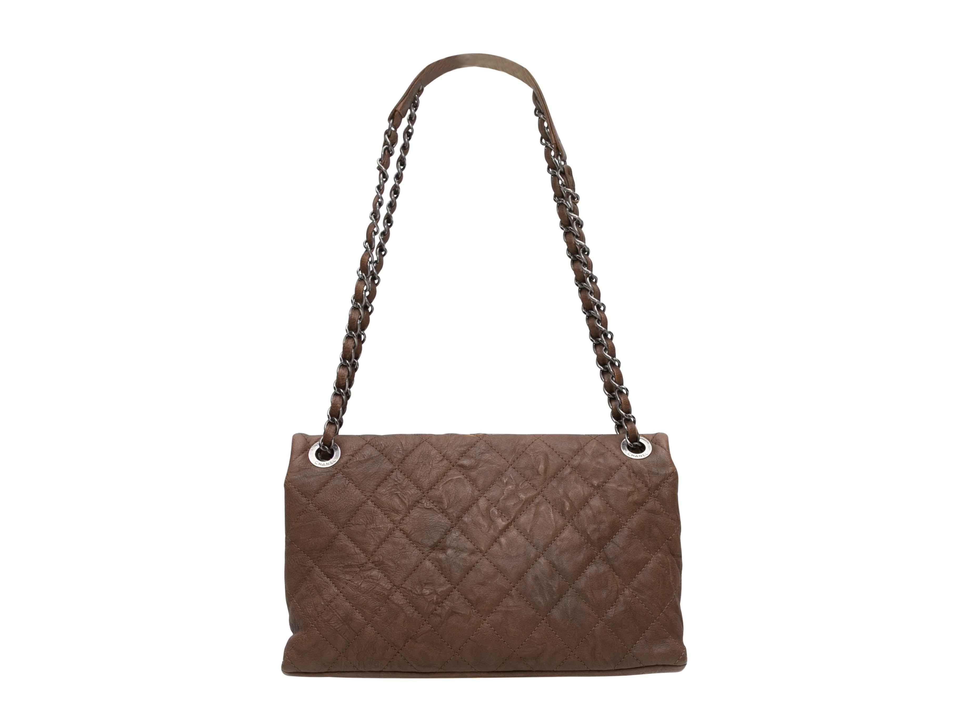 Brown Chanel 2015 Paris-Salzburg Collection Quilted Flap Bag In Good Condition For Sale In New York, NY