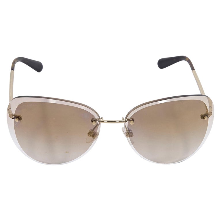 Brown Chanel Cat-Eye Sunglasses For Sale at 1stDibs | chanel sunglasses ...