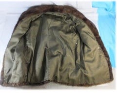 Brown Chevron Quilted Mink 212066 Coat