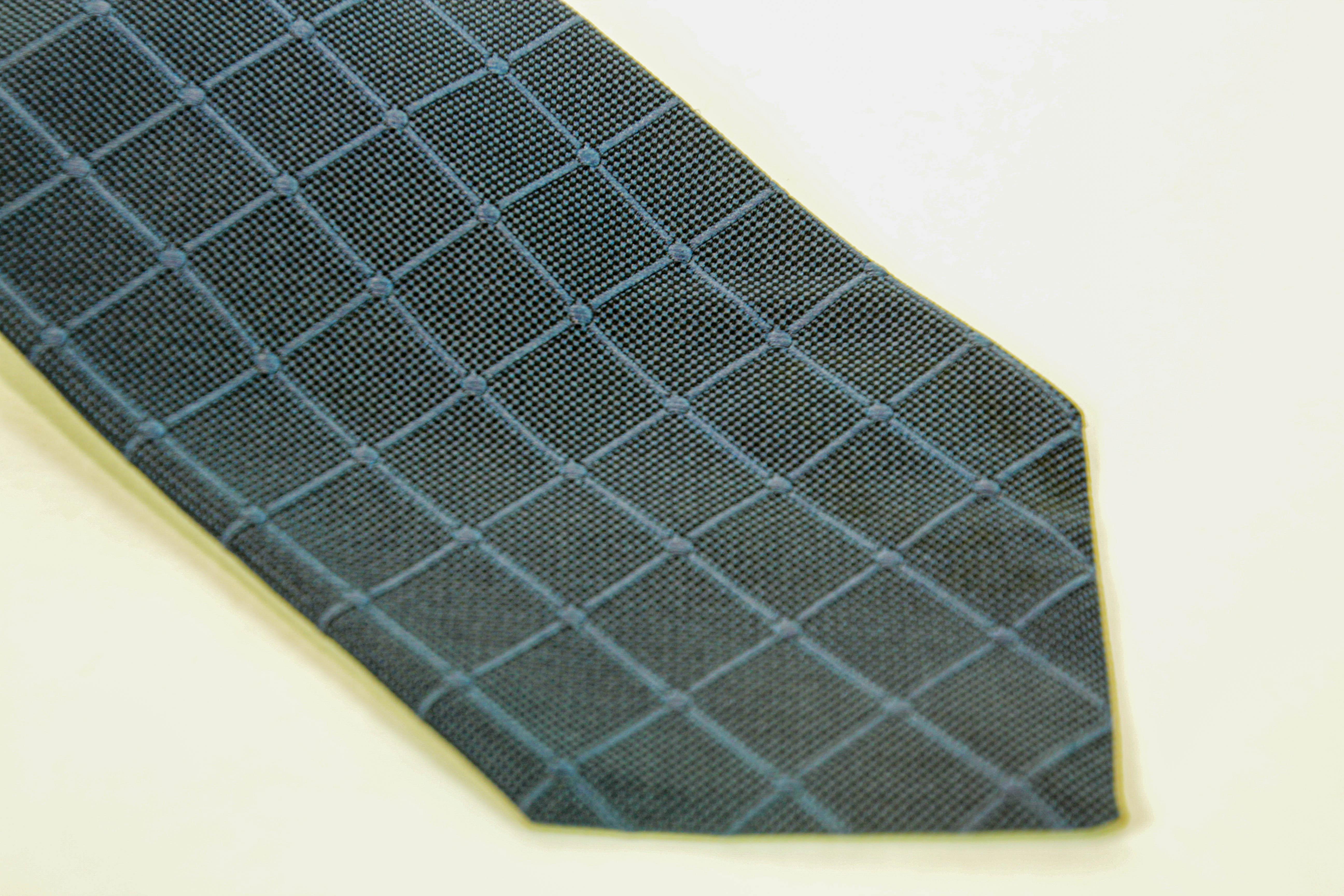 Brown & Church Vintage Blue Men's Tie Made in USA For Sale 1