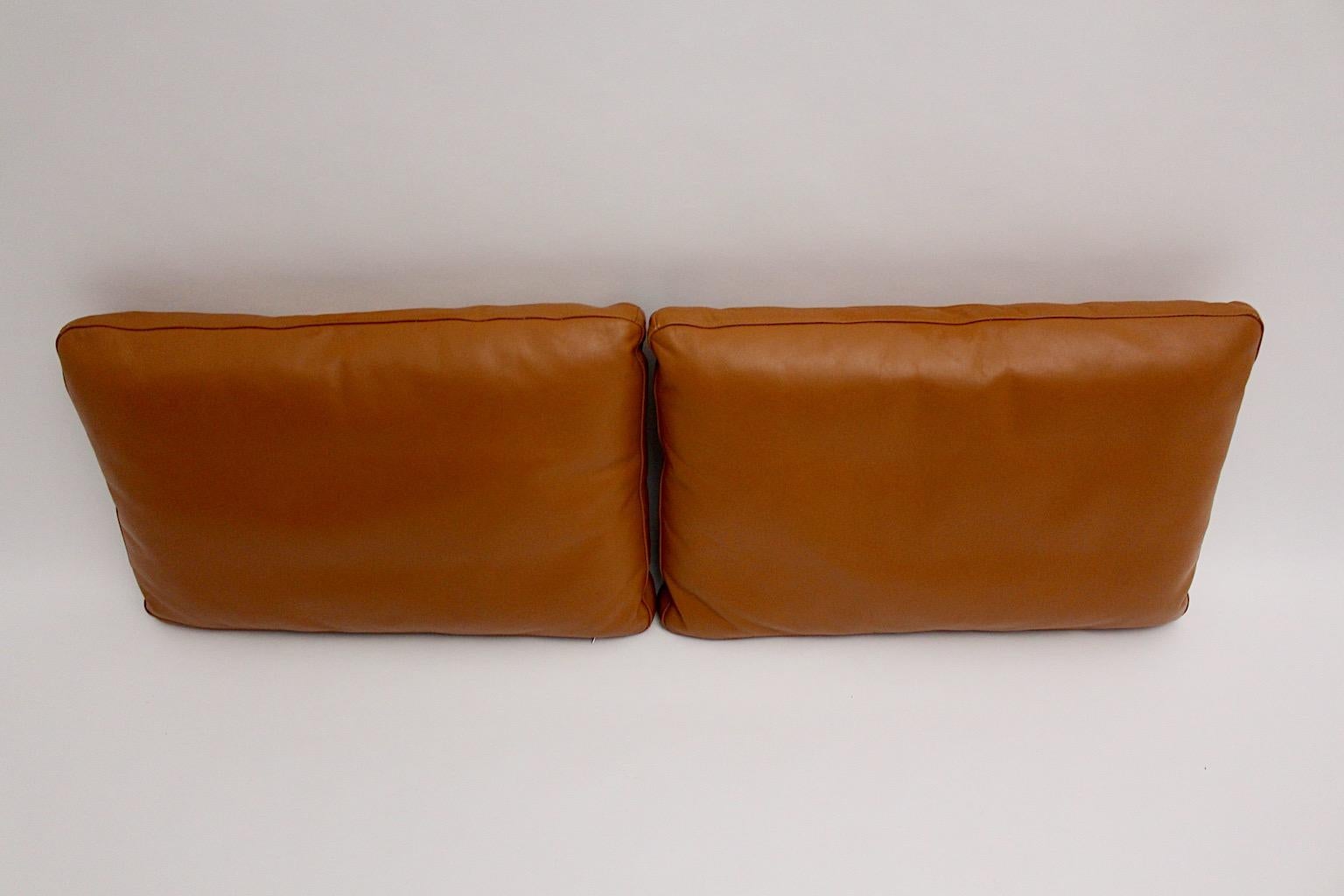 large leather pillows
