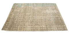Brown Contemporary Handmade Custom Wool Rug