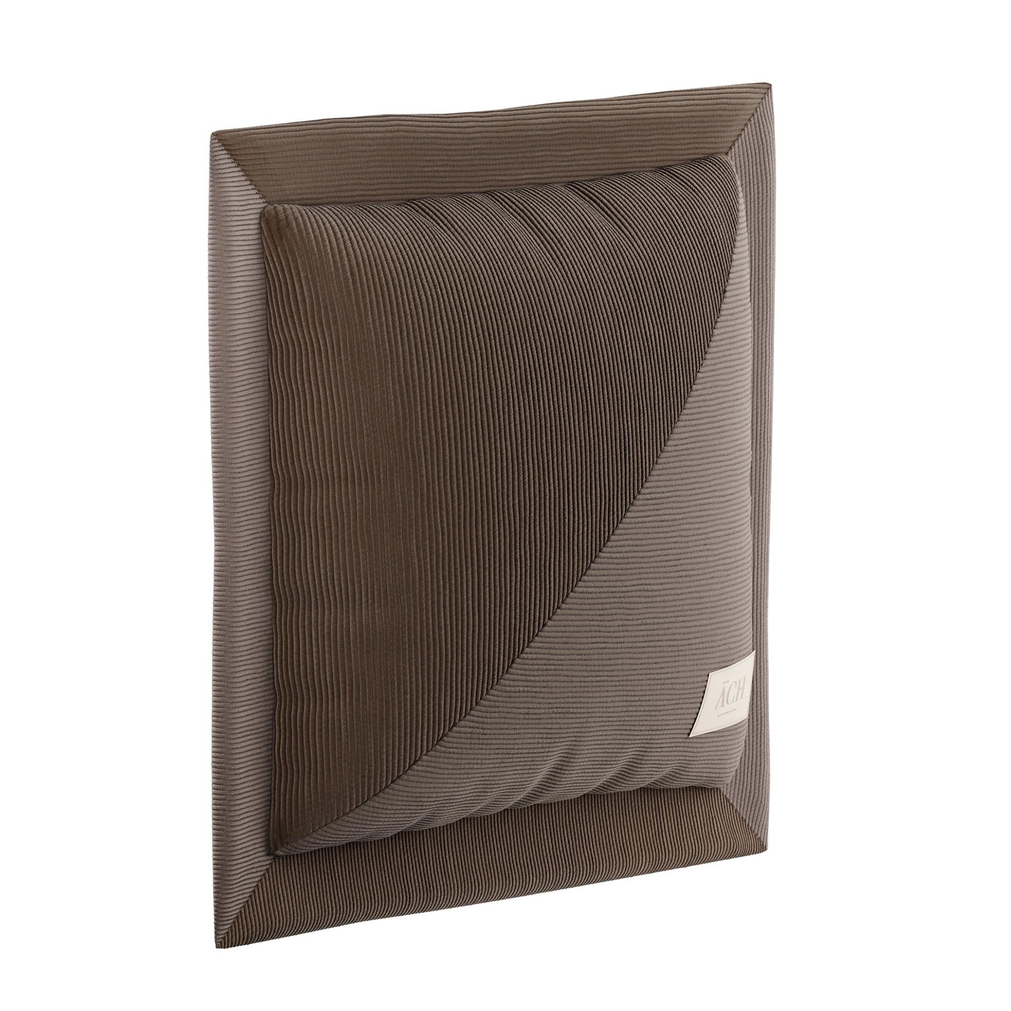 Brown Corduroy Decorative Throw Pillow, Luxury Modern Chocolate Cushion 23''
Chocolate Taupe Square is a decorative flange pillow with a clever construction of two colors of corduroy, a delicious brown and a sandy taupe. 
This refined and fun