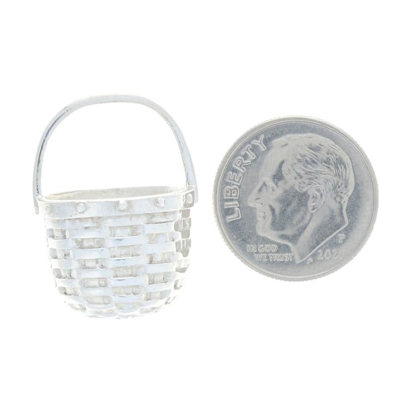 Women's Brown County Basket Pendant - Sterling Silver 925 Apple Basket For Sale
