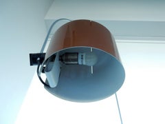 Brown Coupé wall lamp by Joe Colombo for Oluce, Italy, 1967
