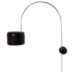 Brown Coupé wall lamp by Joe Colombo for Oluce, Italy, 1967
