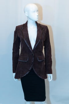 Brown Courdroy Blazer by Malene Birger