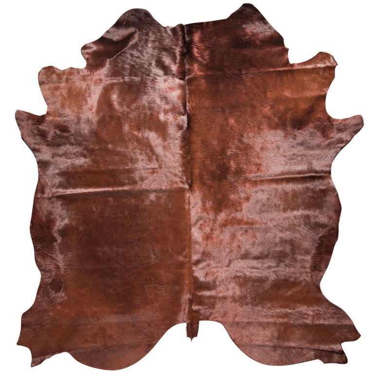 Brown Cowhide Rug For Sale at 1stdibs