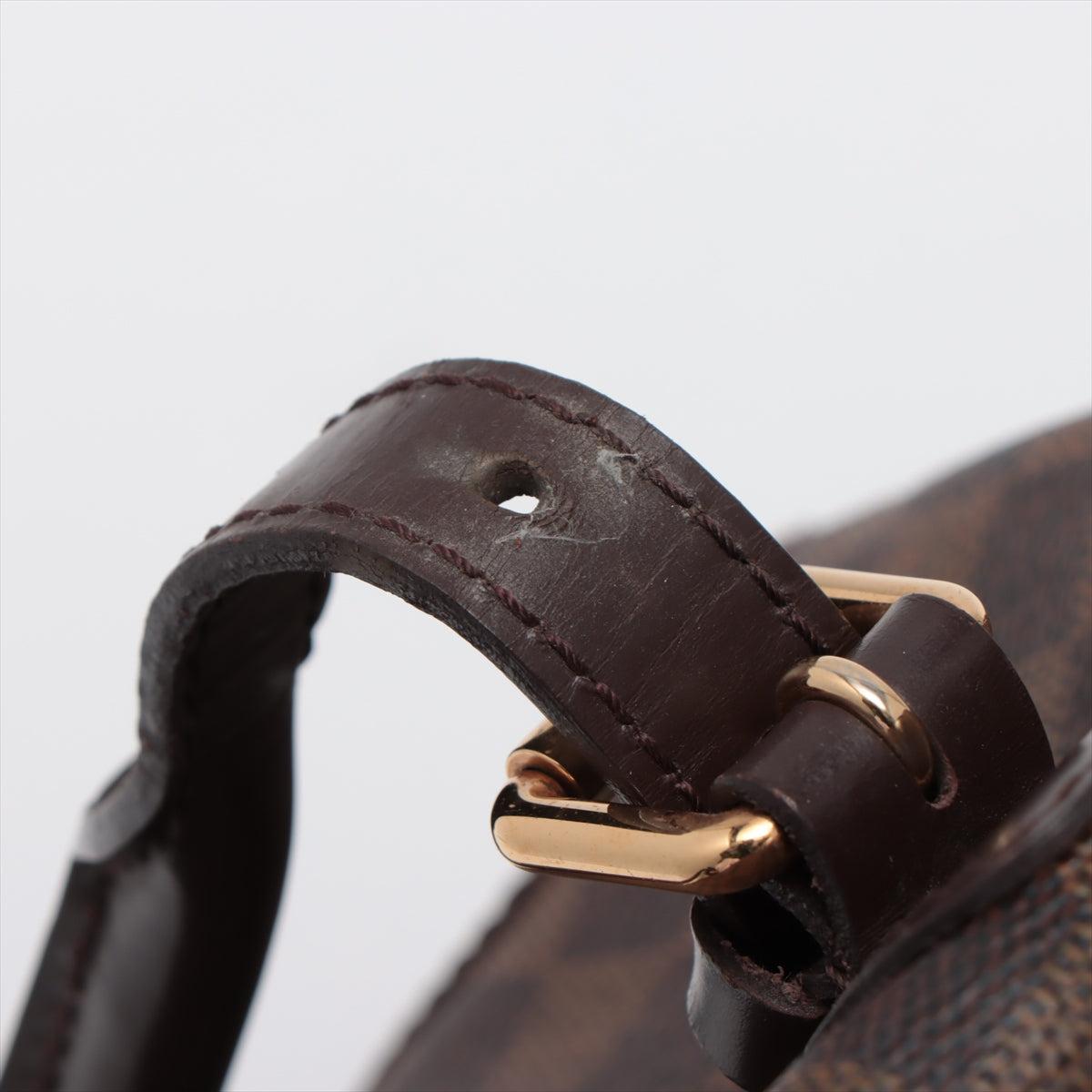 Brown Damier Ebene coated canvas Louis Vuitton Berkeley bag with dark brown 2