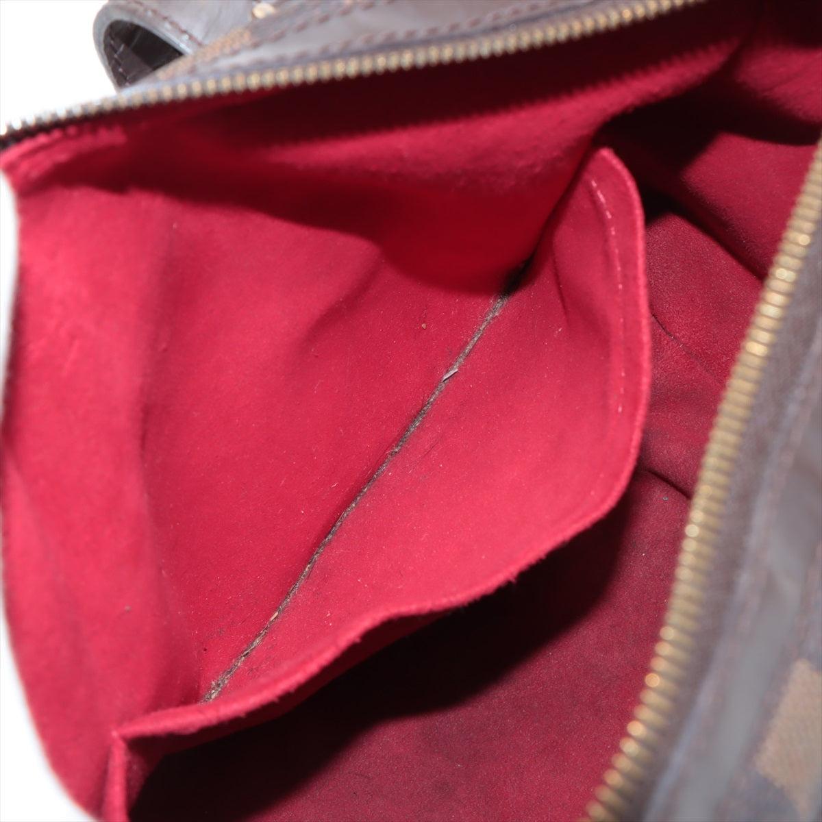 Women's or Men's Brown Damier Ebene coated canvas Louis Vuitton Berkeley bag with dark brown