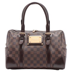 Brown Damier Ebene coated canvas Louis Vuitton Berkeley bag with dark brown