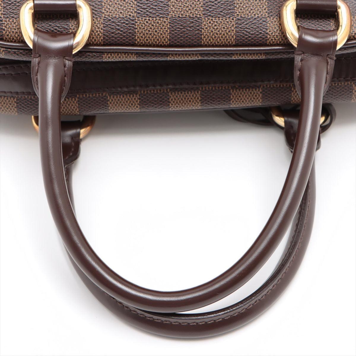 Brown Damier Ebene coated canvas Louis Vuitton Duomo hobo bag with gold-tone  In Fair Condition For Sale In Irvine, CA