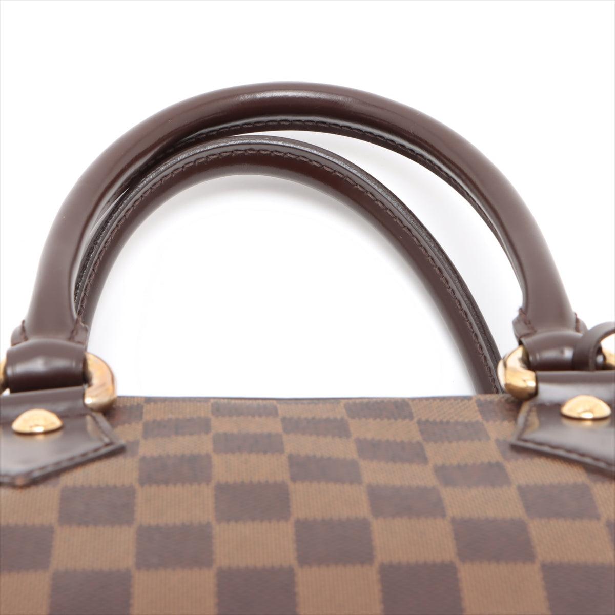 Women's Brown Damier Ebene coated canvas Louis Vuitton Duomo hobo bag with gold-tone  For Sale