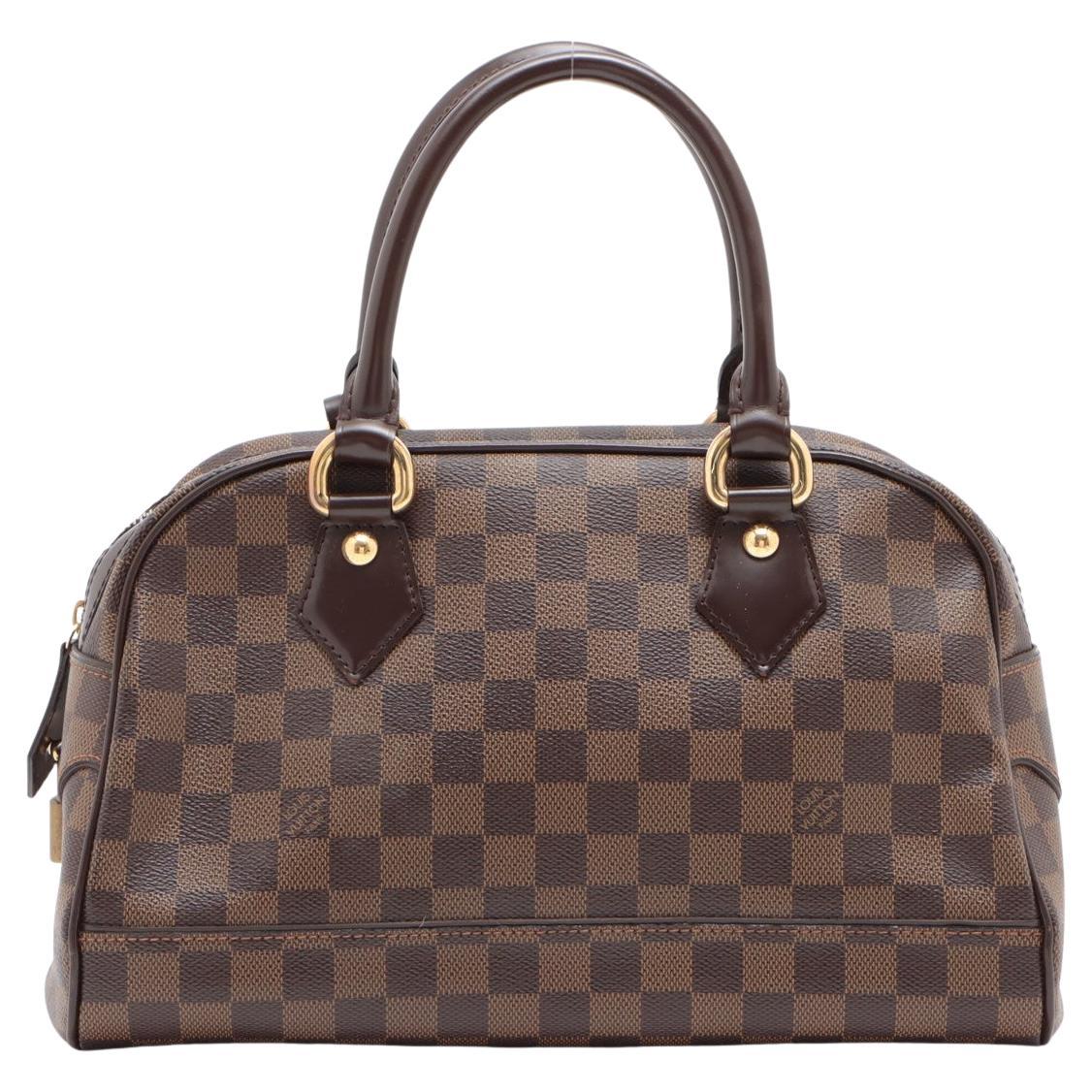 Brown Damier Ebene coated canvas Louis Vuitton Duomo hobo bag with gold-tone  For Sale