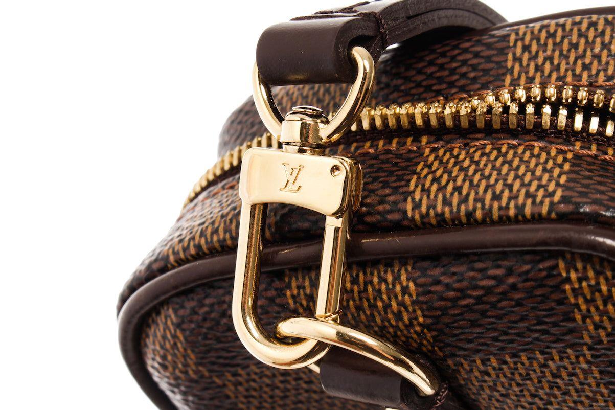 Black Brown Damier Ebene coated canvas Louis Vuitton Etui Okapi PM crossbody bag  For Sale