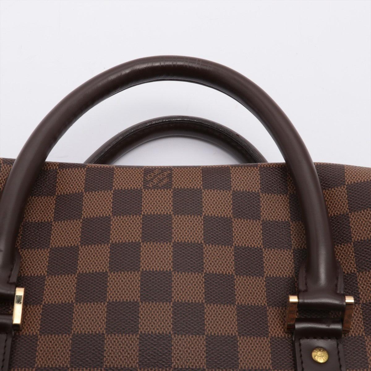 Braune Damier Ebene Louis Vuitton Nolita GM Reisetasche aus beschichtetem Segeltuch 2