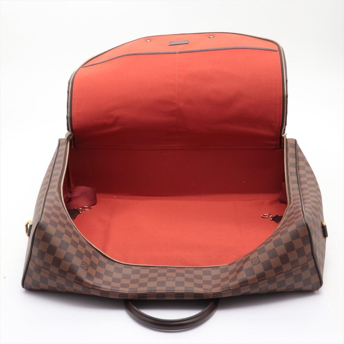Braune Damier Ebene Louis Vuitton Nolita GM Reisetasche aus beschichtetem Segeltuch 3