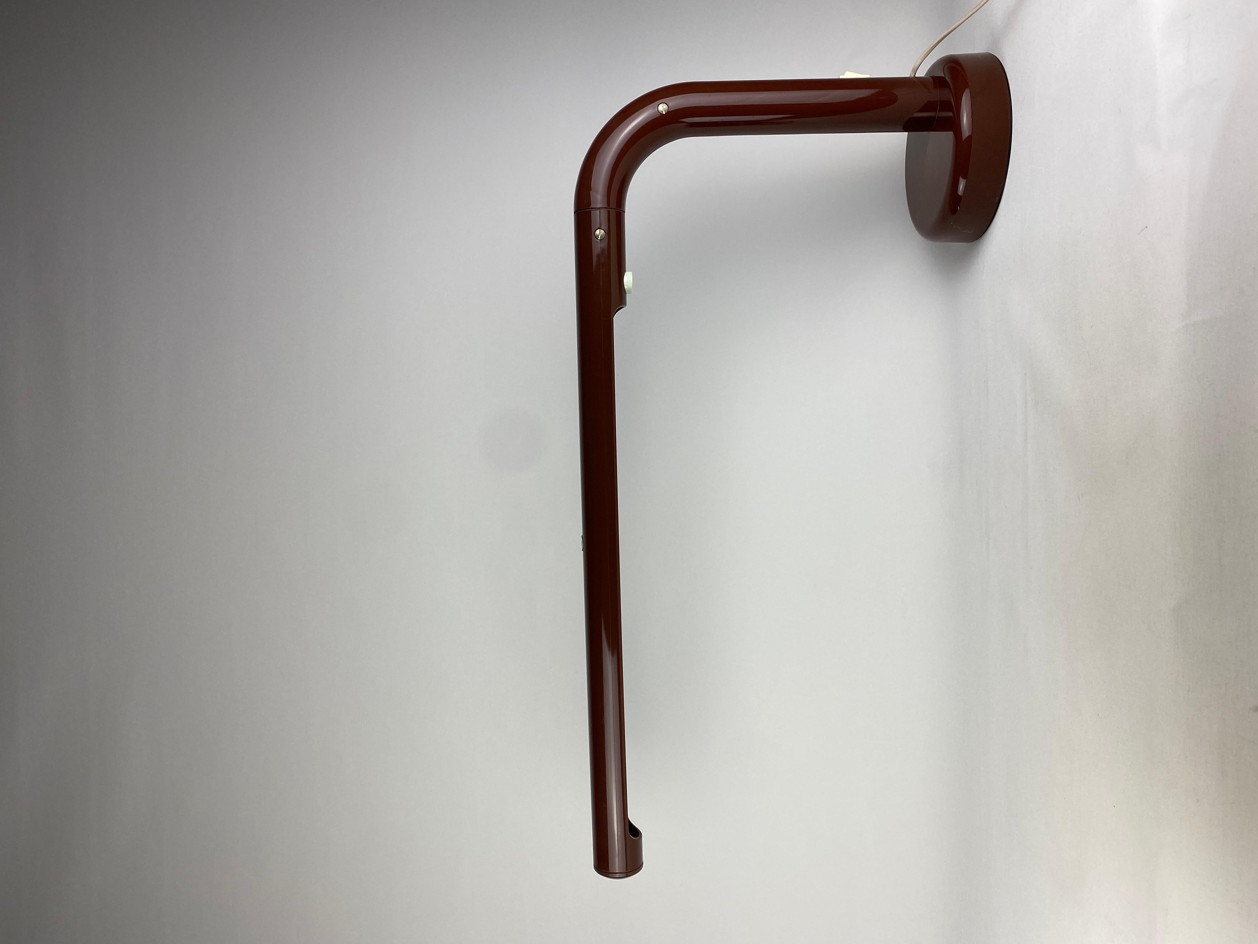 Brown Desk Lamp The Tube by Anders Pehrson for Atelje Lyktan 1970 For Sale 4