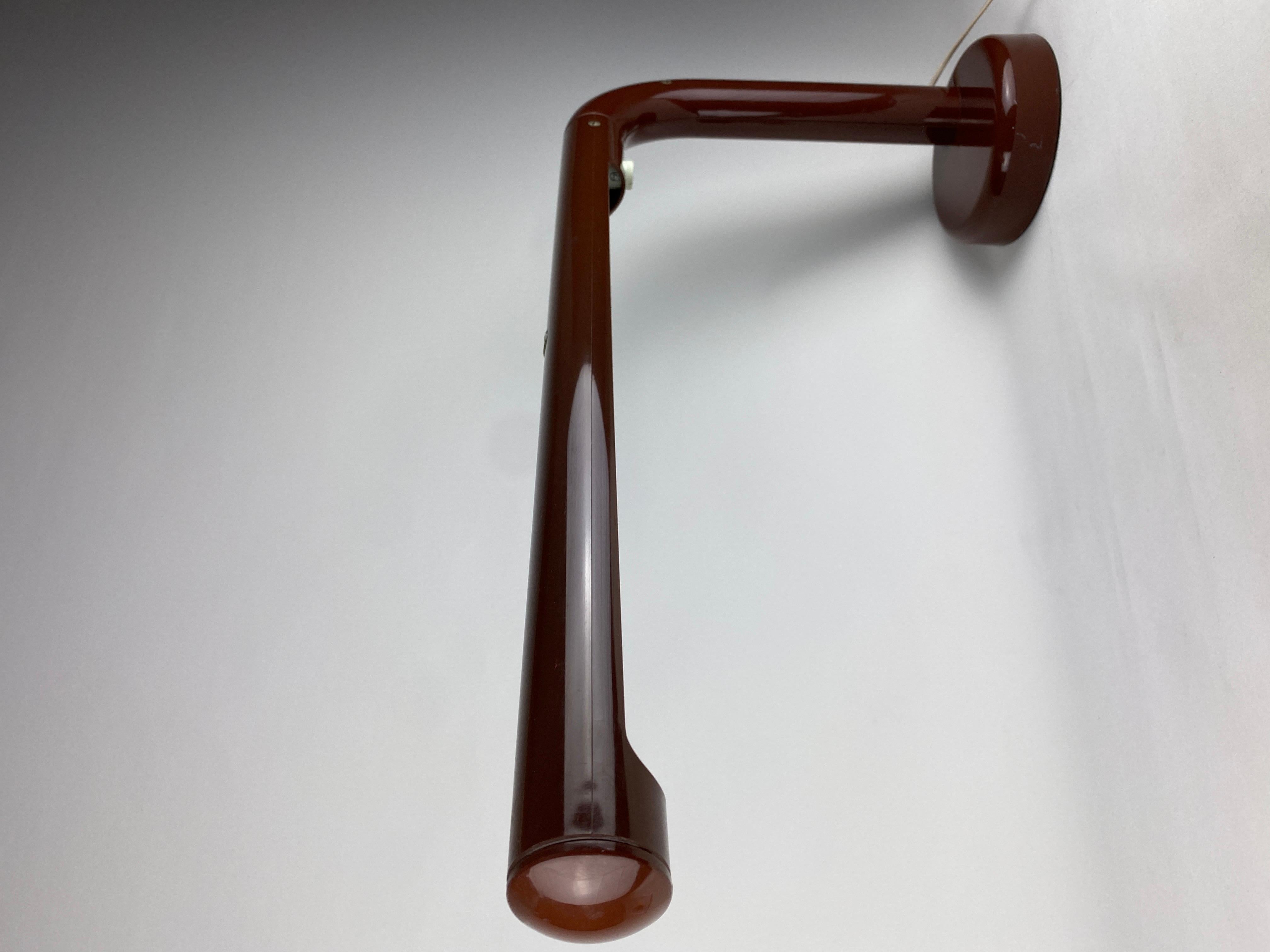 Brown Desk Lamp The Tube by Anders Pehrson for Atelje Lyktan 1970 For Sale 1