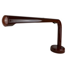 Brown Desk Lamp The Tube by Anders Pehrson for Atelje Lyktan 1970