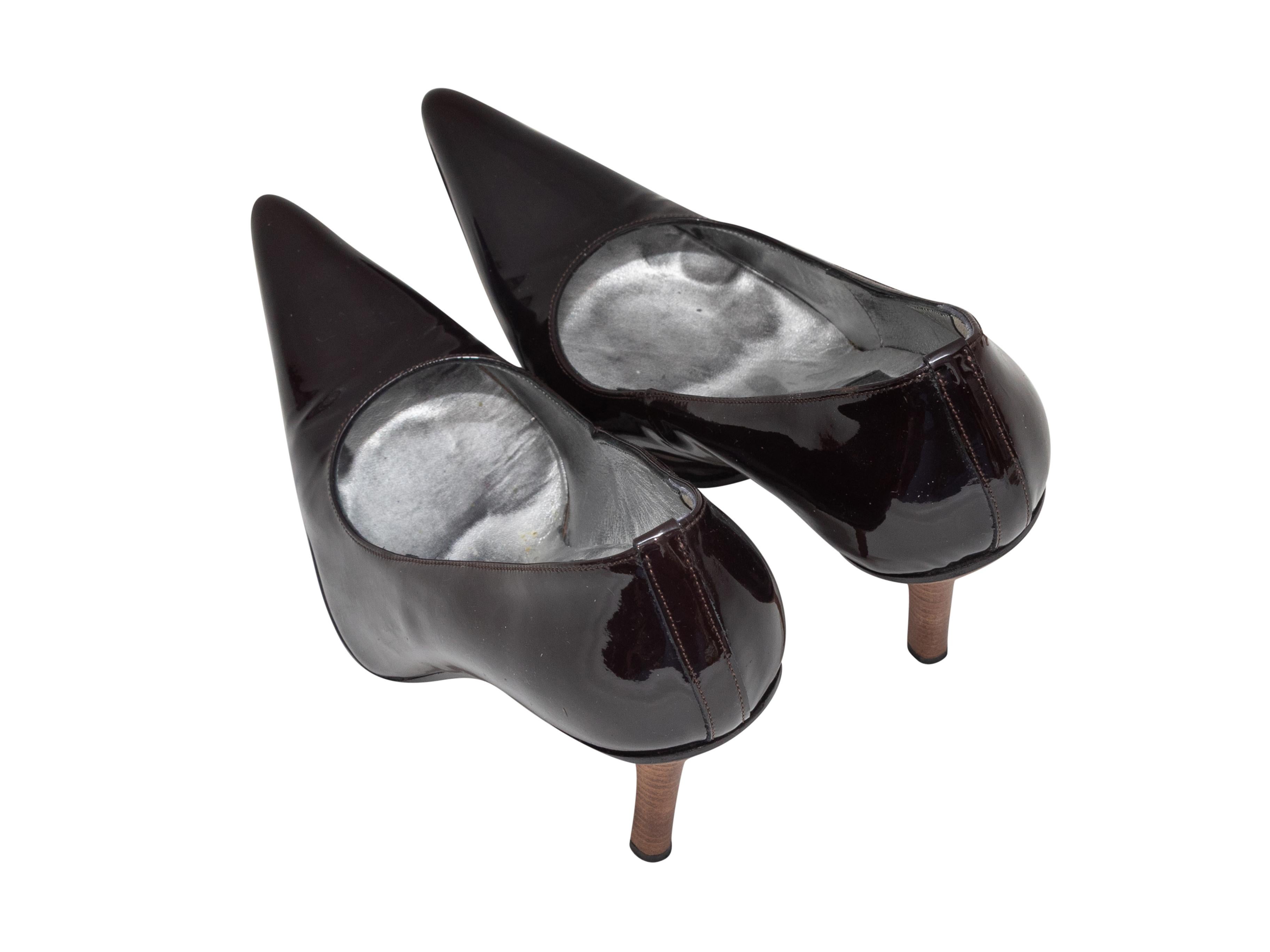 Braune D&G Patent Pumps mit spitzem Fuß Größe 36.5 (Schwarz) im Angebot