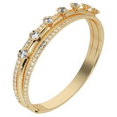 Brown diamond Bell Bracelet of SOONHEE (Size L : 21cm)