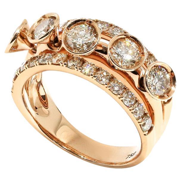 Brown diamond Bell Ring of SOONHEE (Size 44.2~62.7)