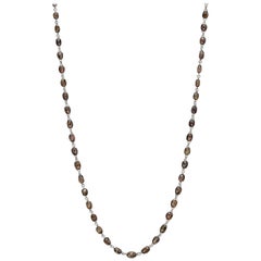 Brown Diamond Chain Necklace 
22.88 Carat
