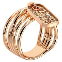 Anello con diamante marrone di SOONHEE (misura 44,2~62,7)