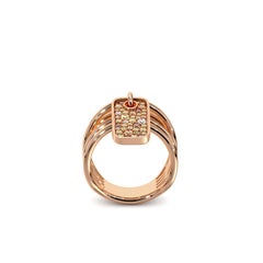 Brown Diamond Charm Ring of SOONHEE (Size 63.4~69.7)
