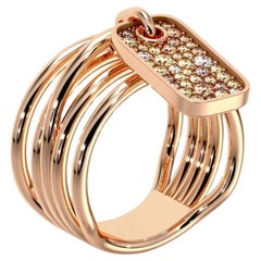 Anello con diamante marrone di SOONHEE (misura 63,4~69,7)
