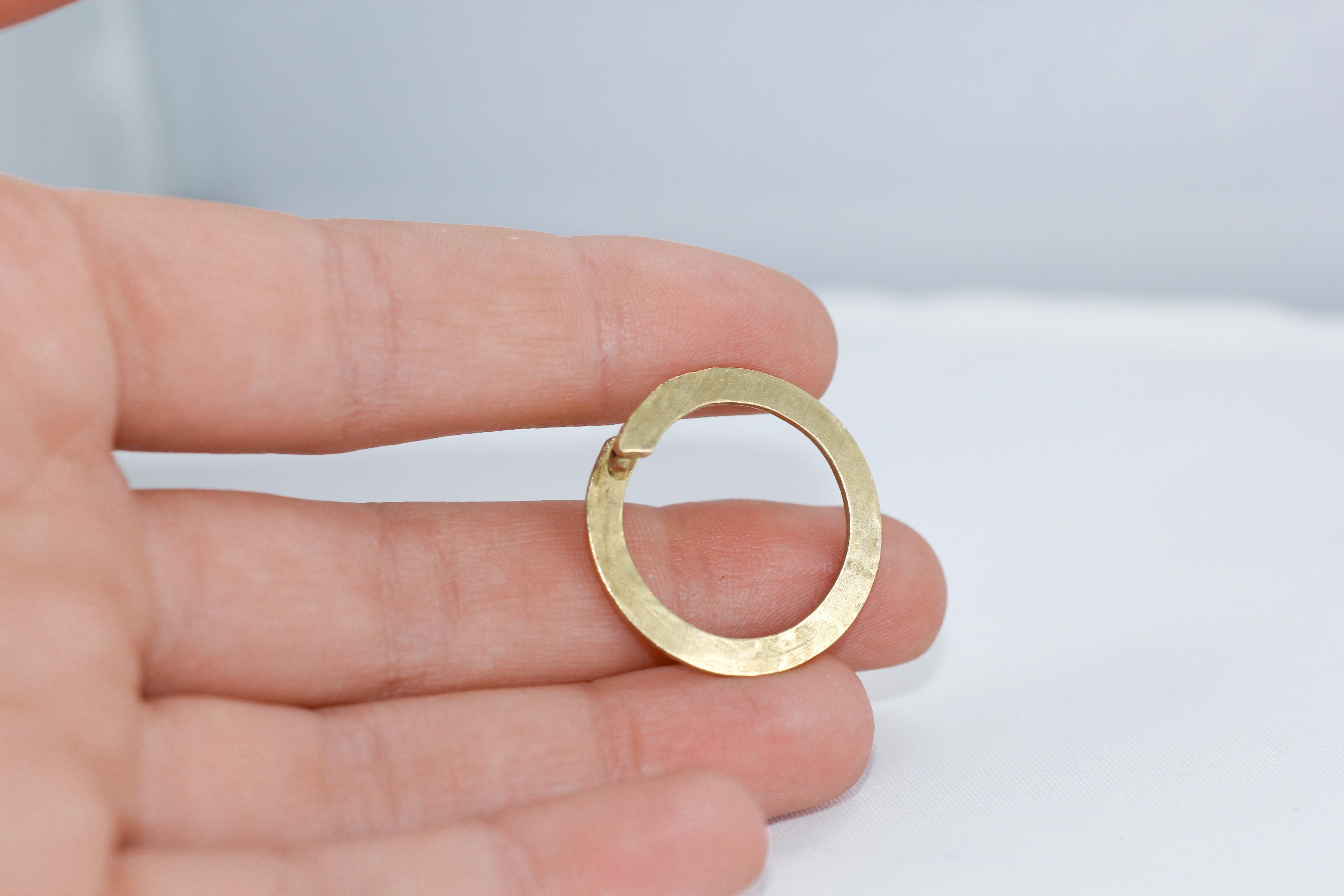 Brauner Diamant in 18 Karat Gold Mode-Ring Mehr Stacking Ideas AB Jewelry NYC (Rosenschliff) im Angebot