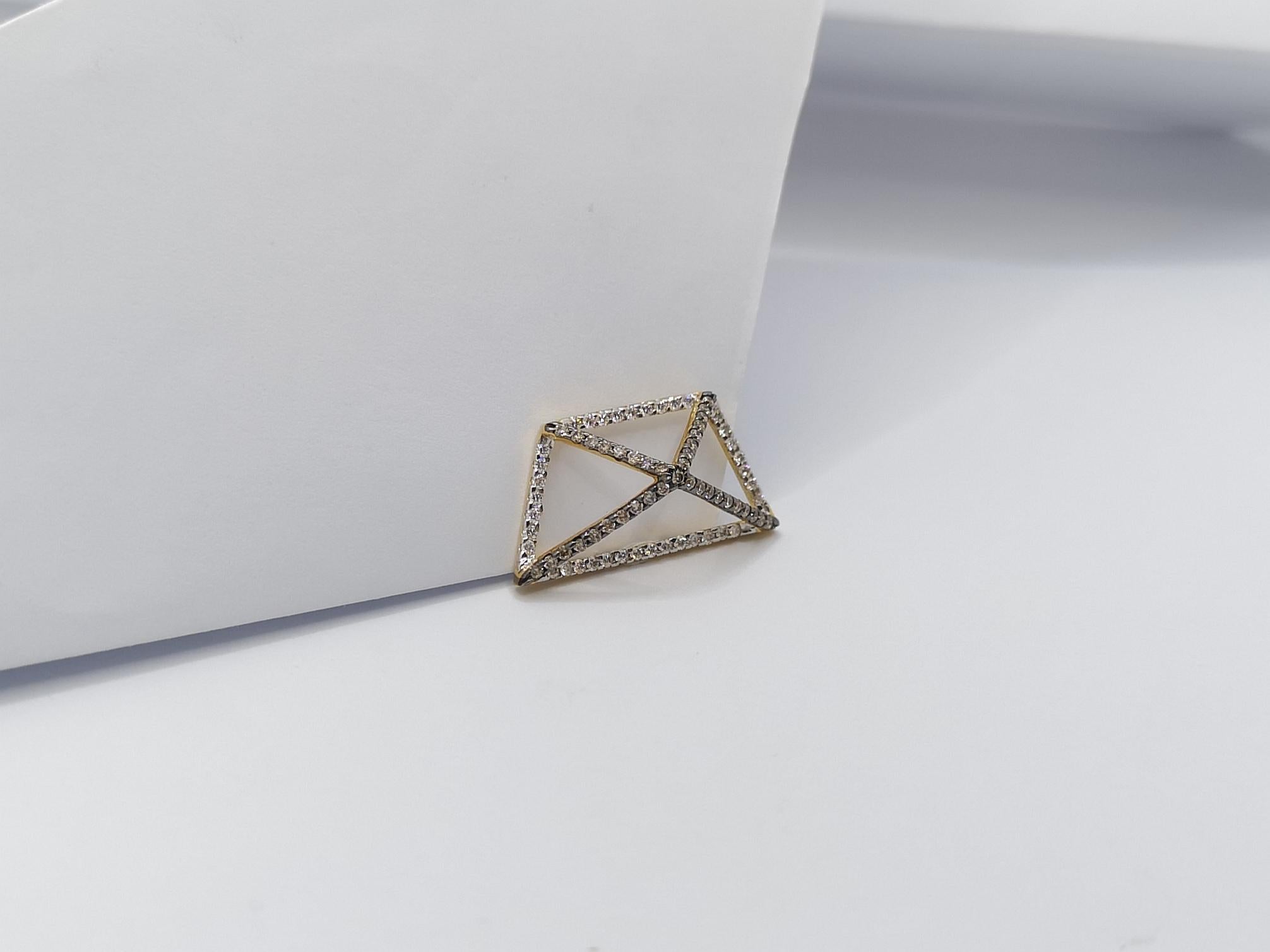 Pendentif en or 18 carats serti de diamants bruns par Kavant & Sharart en vente 4