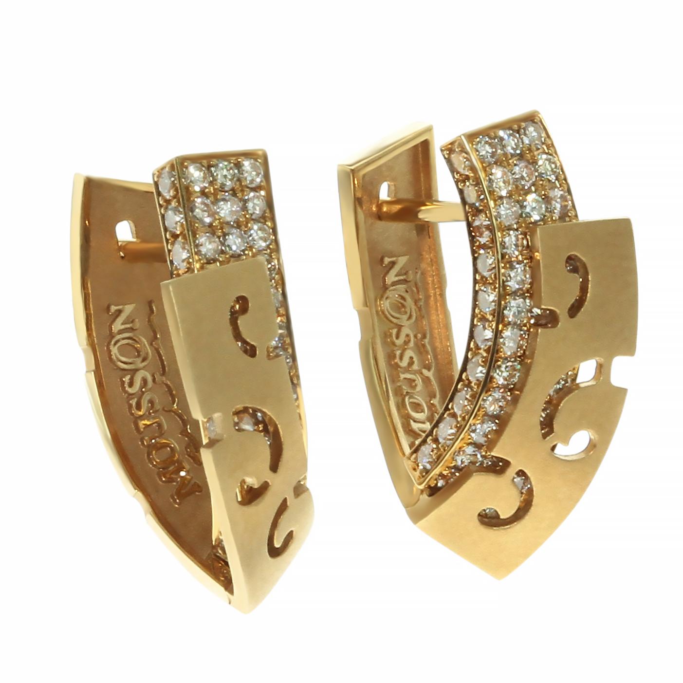 Brown Diamonds 18 Karat Yellow Gold Veil Earrings

This earrings hide all the secrets under the Veil. Please check the beauty of the almost 1.5 carat of Champagne diamonds carefully blended with the Yellow Gold.
Request the video link to check the