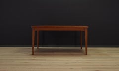 Brown Dining Table Teak Vintage Midcentury Danish Design, 1960s