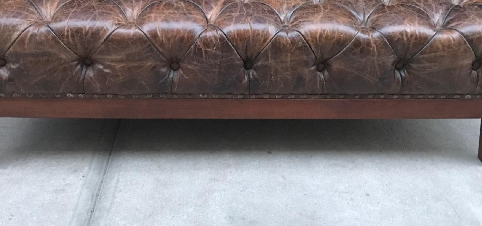 leather benches for sale
