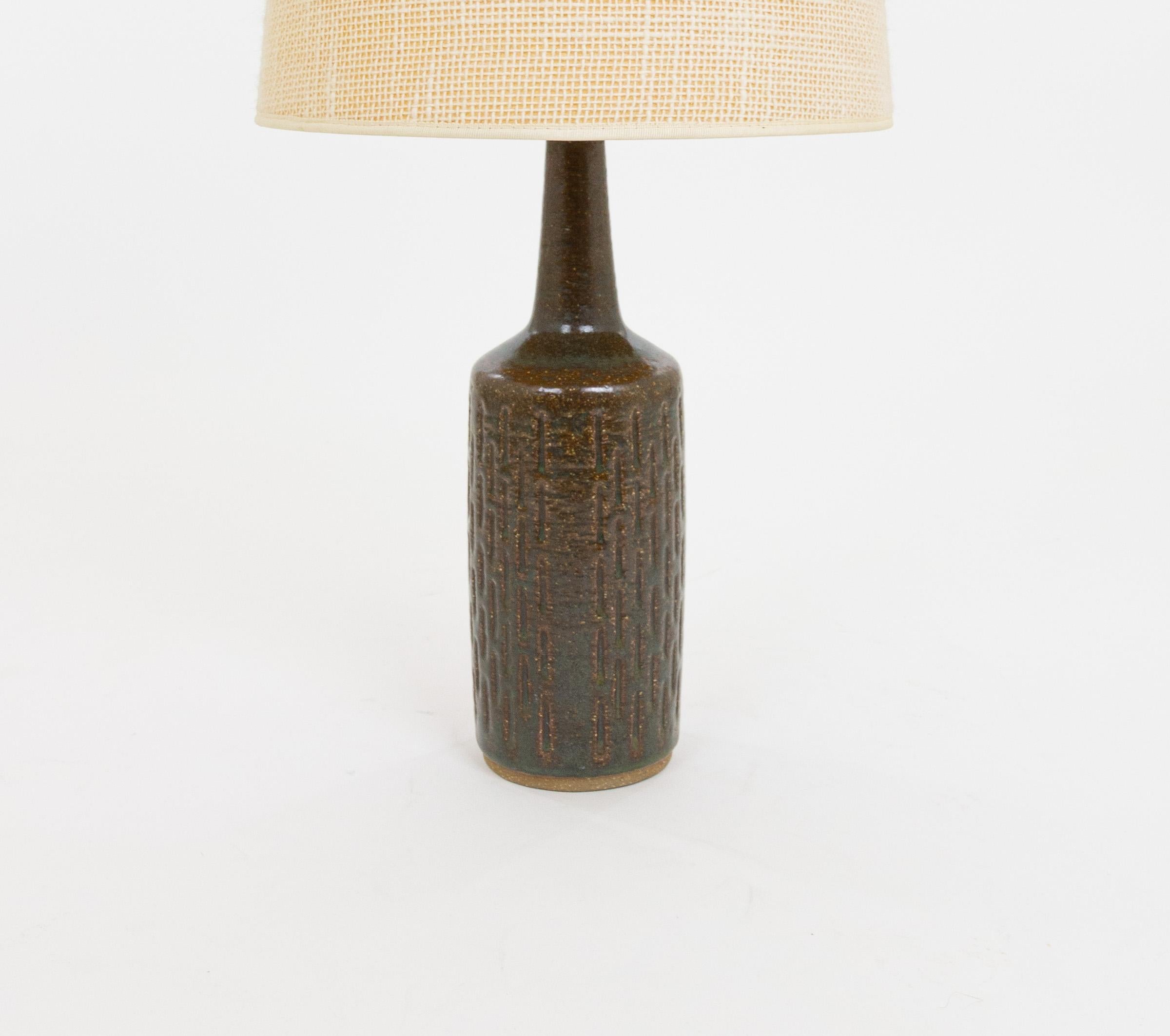 Danish Brown DL/30 table lamp by Linnemann-Schmidt for Palshus, 1960s For Sale