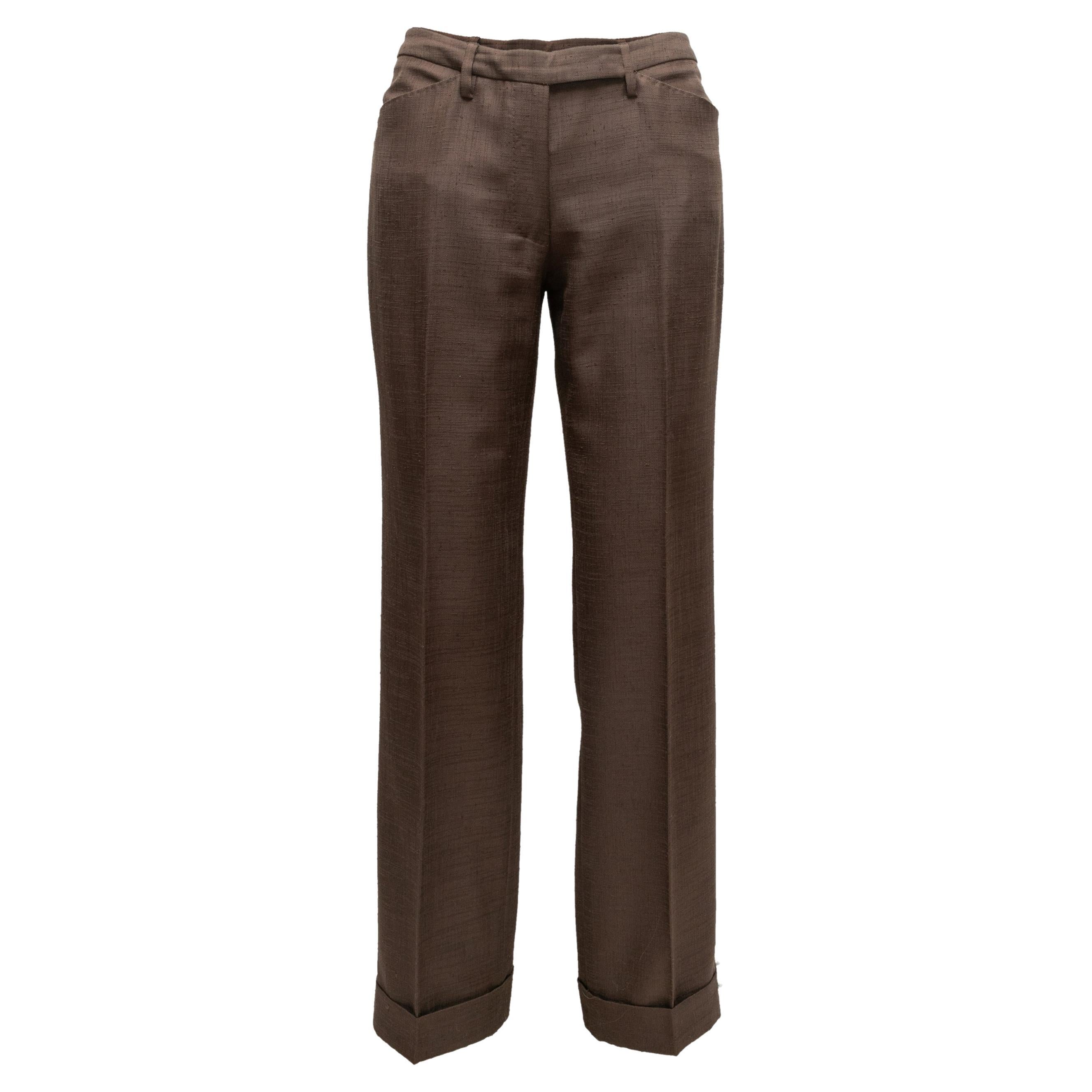 Traje pantalón marrón Dolce & Gabbana Talla IT 42 en venta