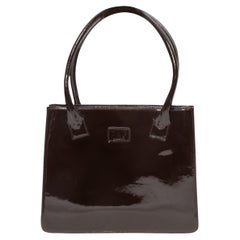 Brown Dolce & Gabbana Patent Leather Handbag