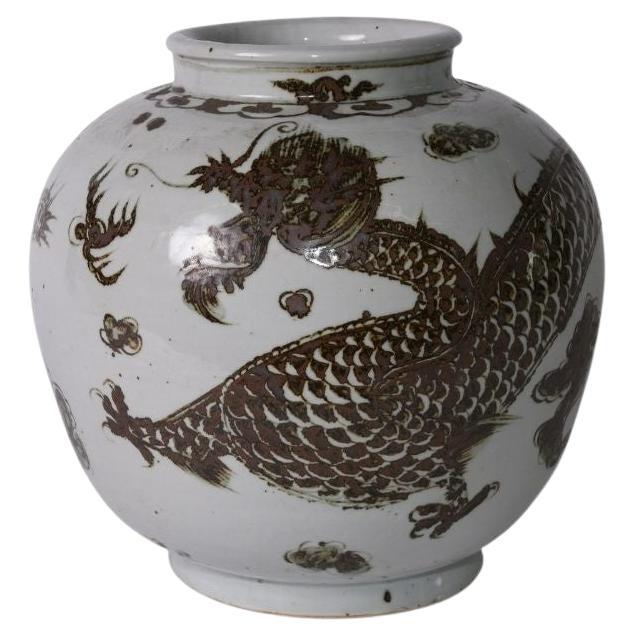 Brown Dragon Open Top Jar